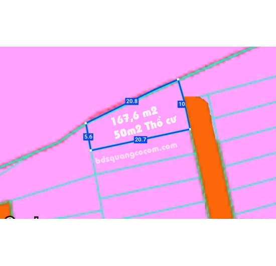 BÁN 167M2 ĐẤT (50M2 tHỔ CƯ) KHU DÂN CƯ AN NGÃI - LONG ĐIỀN - BÀ RỊA VŨNG TÀU