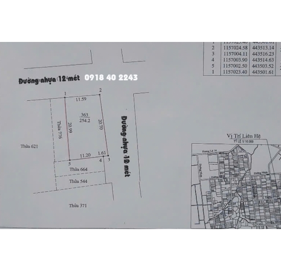 BÁN ĐẤT HAI MẶT TIỀN - GÓC NGÃ TƯ ĐƯỜNG SỐ 12 - 09  - Tam Phước - Long Điền - Bà Rịa Vũng Tàu