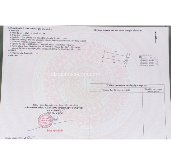 HÒA LONG - BÁN LOCK 5 NỀN - GIÁ SỈ - HÒA LONG -TP BÀ RỊA - BÀ RỊA VŨNG TÀU