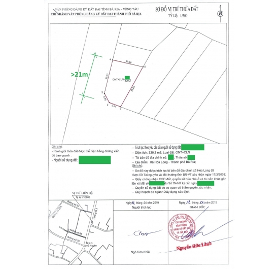 Bán đất hai mặt tiền kinh doanh đường Hương Lộ 2, Hoà Long - TP Bà Rịa - BRVT