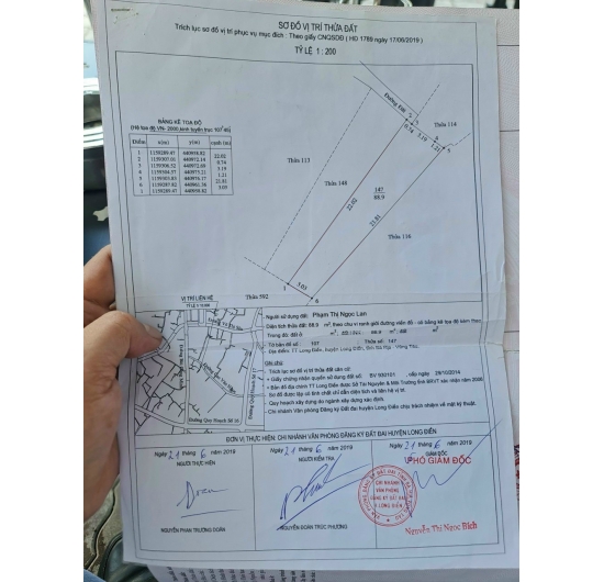 Đất bán -450tr - Sổ Riêng - Thị trấn Long Điền - H Long Điền - Bà Rịa Vũng Tàu